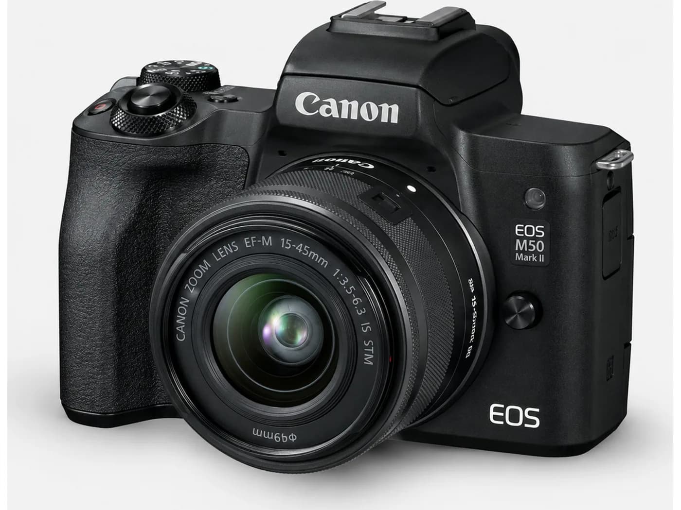 Canon EOS M50 Mark II mit EF-M 15–45 mm Objektiv