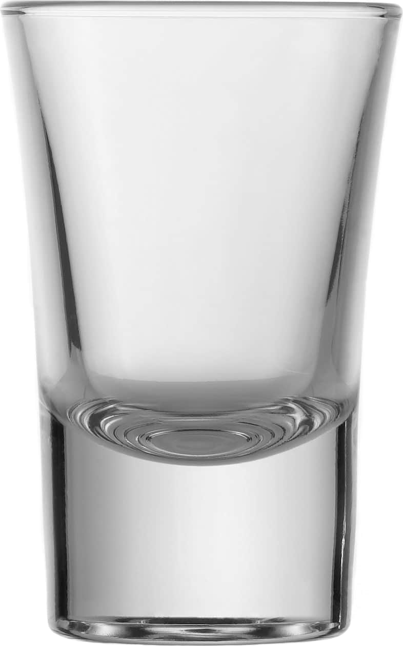 Klassisches transparentes Schnapsglas mit 3,4 cl Fassungsvermögen
